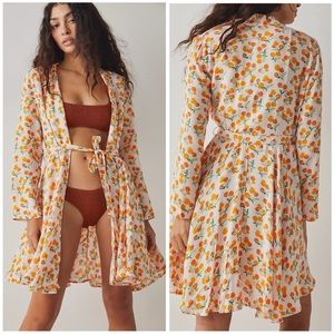 Free People Worth It Robe - Grapfruit - XL